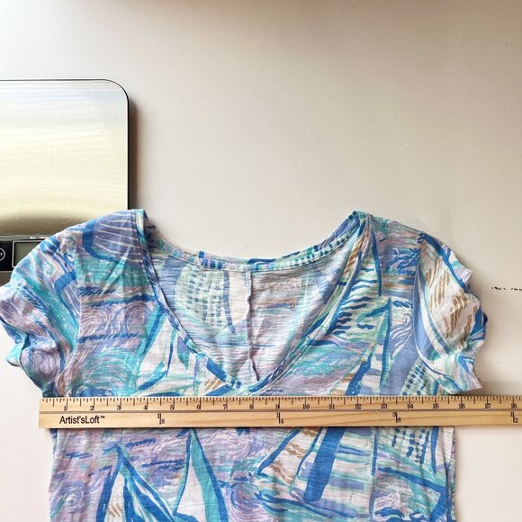 Lilly Pulitzer Jessica Dress in Aboat Time Sailboat Blue Print - Size XXS - Picture 6 of 7